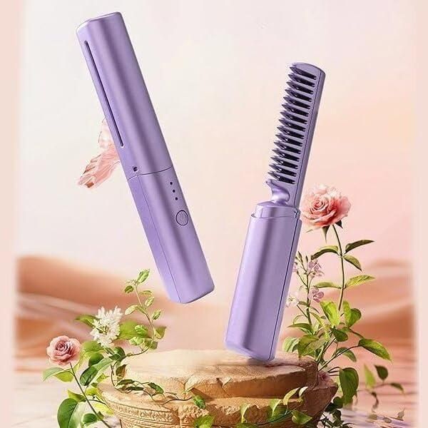 Rechargeable Hair Straightening Hot Comb